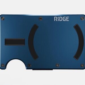 Ridge 2.0 MagSafe Alpine Blue Wallet with Cash Strap